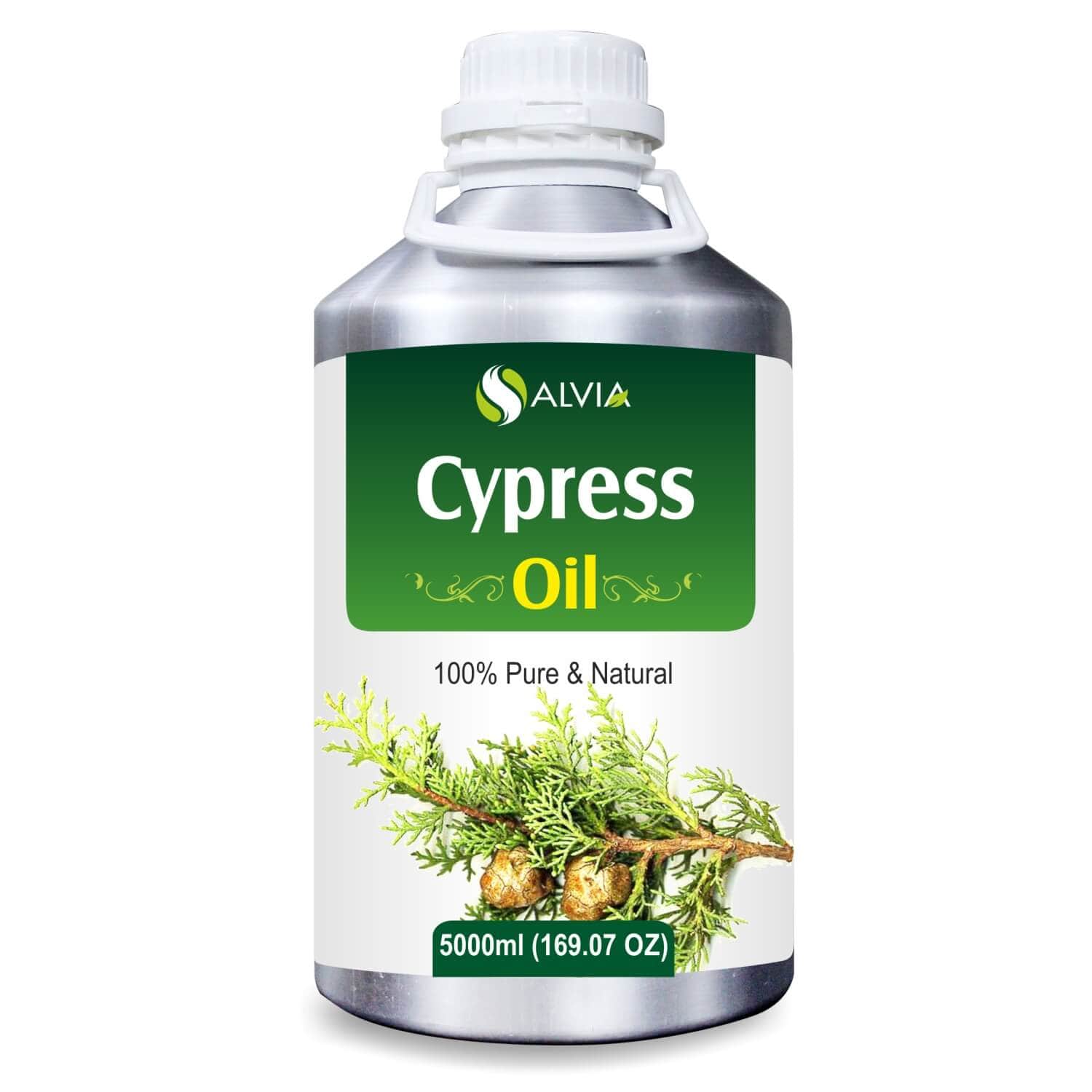 Salvia Natural Carrier Oils,Greasy Oil,Acne,Anti-acne Oil,Oil for Greasy hair 5000ml Cypress Oil (Cupressus sempervirens) 100% Natural Pure Essential Oil